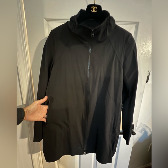 Gorgeous Nina Mclemore 3xDry Rain Travel Jacket with zipper pockets Black size M - Picture 2 of 11